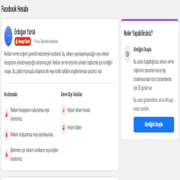 2021 Tarihli Reklam Erişimi Kimlik Onaylı Çerezli 2 Adet Bm'li Hesaplar (Sayfalı) Kategorisi
